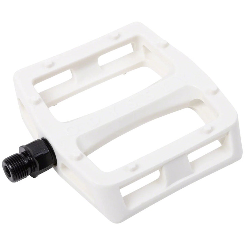 Grandstand V2 PC Pedals - Platform Composite/Plastic 9/16" White