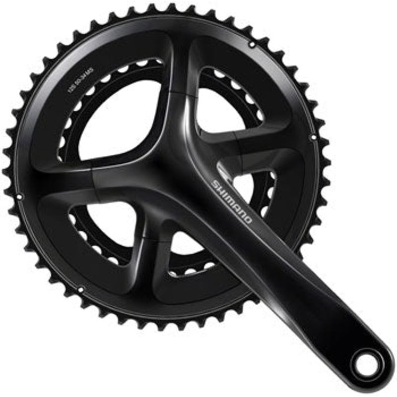 105 FC-RS520 Crankset - 165mm 12-Speed 50/34t 110 Asymmetric BCD Hollowtech II Spindle Interface BLK