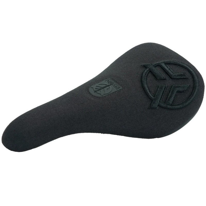 Slim Pivotal Logo Seat - Black With Raised Stitching