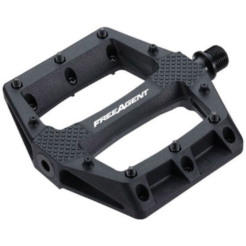 F/A Pedal,Dbl Agent,9/16'',Blk Thermoplastic,Sealed Bear&Du Double Agent Platform  Pedals NA Black