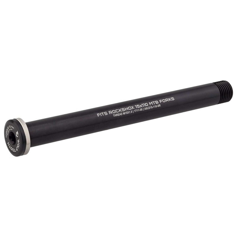 Front Axle for RockShox Suspension Forks and Fat Forks 100mm Standard Black