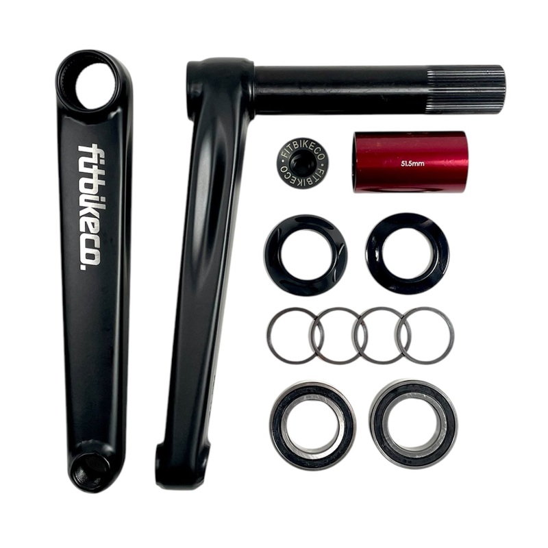Boss-Less 2pc Indent Cranks (24mm) Chrome 175mm