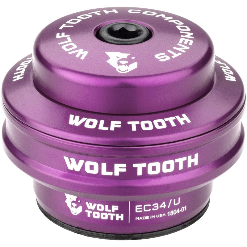 Wolf Tooth Premium Headset - EC34/28.6 Upper 16mm Stack Ultraviolet Purple
