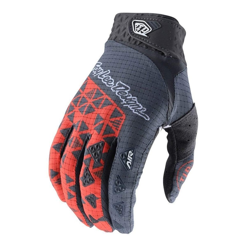 Air Mountain Bike Gloves - Orange Orange/Gray Small