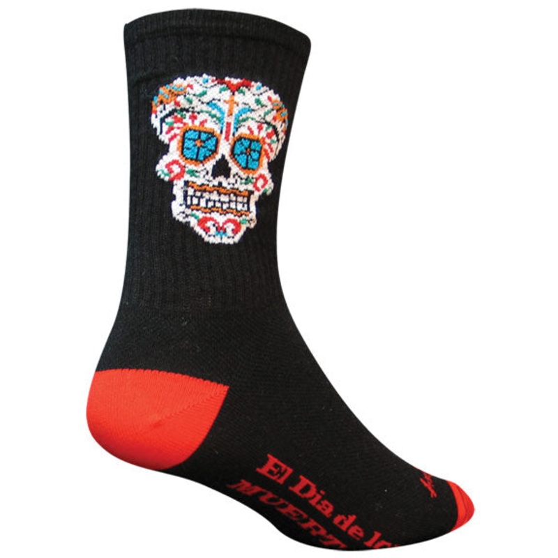 SockGuy Crew El Dia Socks - 6" Black Large/X-Large