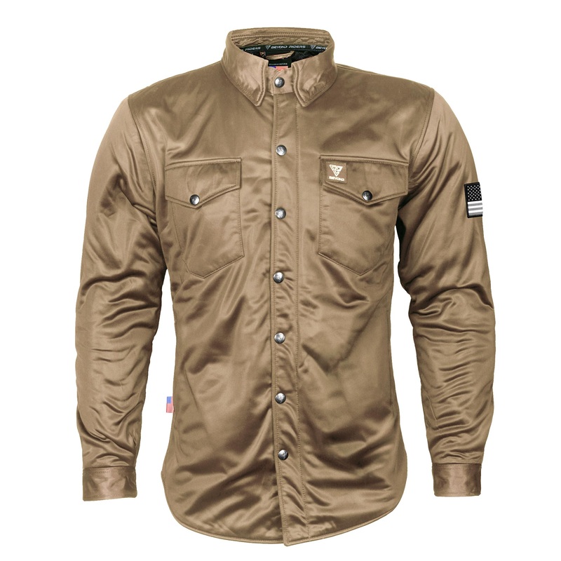 Ultra Protective Shirt - Camel Solid with Pads Camel Solid XXS