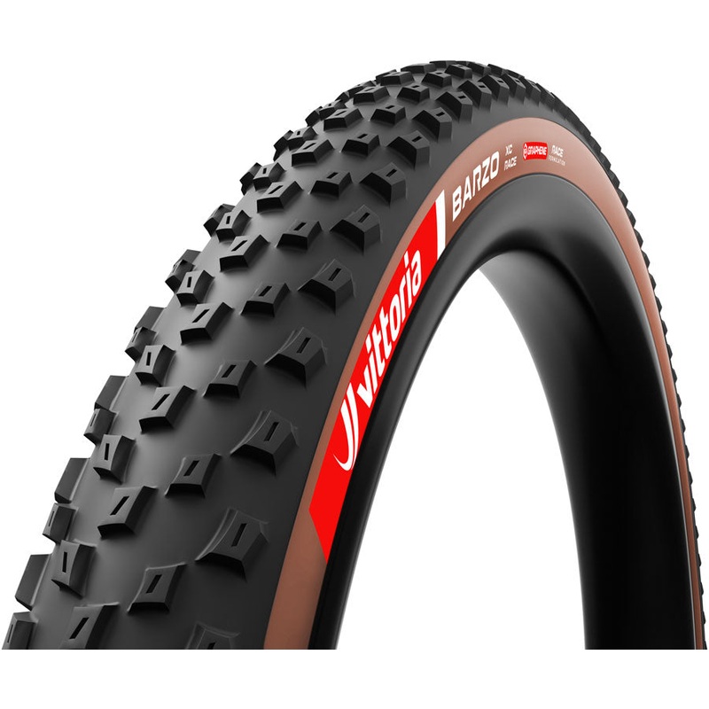 Vittoria Barzo XC Race Tire - 29 x 2.40 Tubeless Folding BLK/Brown Race Graphene + Silica