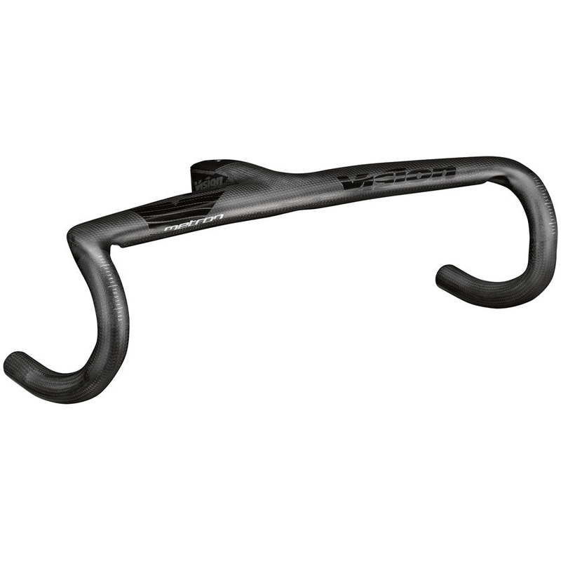 Vision Metron 5D ACR EVO Drop Handlebar 40cm Width 90mm Stem Length -6 Angle Integrated Carbon Design  BLK