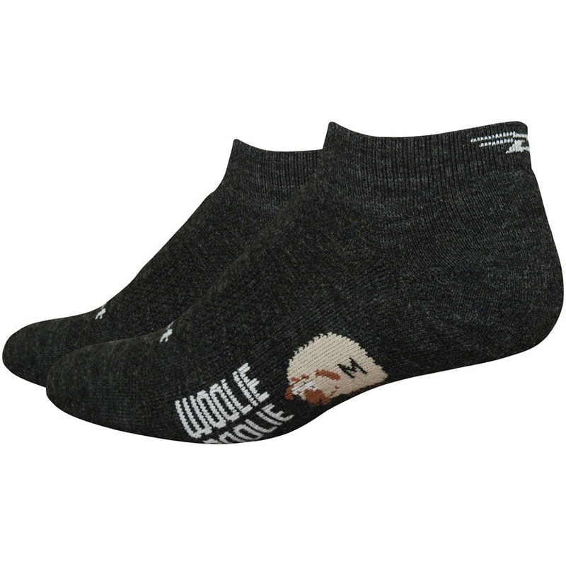 Woolie Boolie D-Logo Socks - Black Black Small