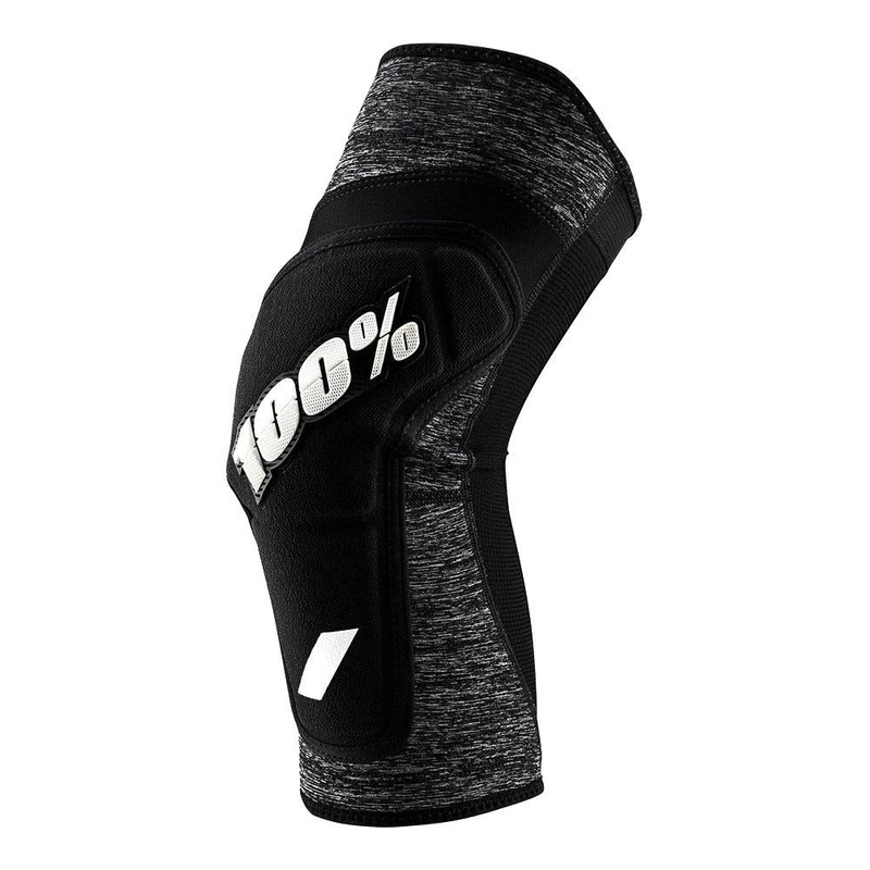 100% Ridecamp Race Knee Guards - Grey/Heather/Black Large