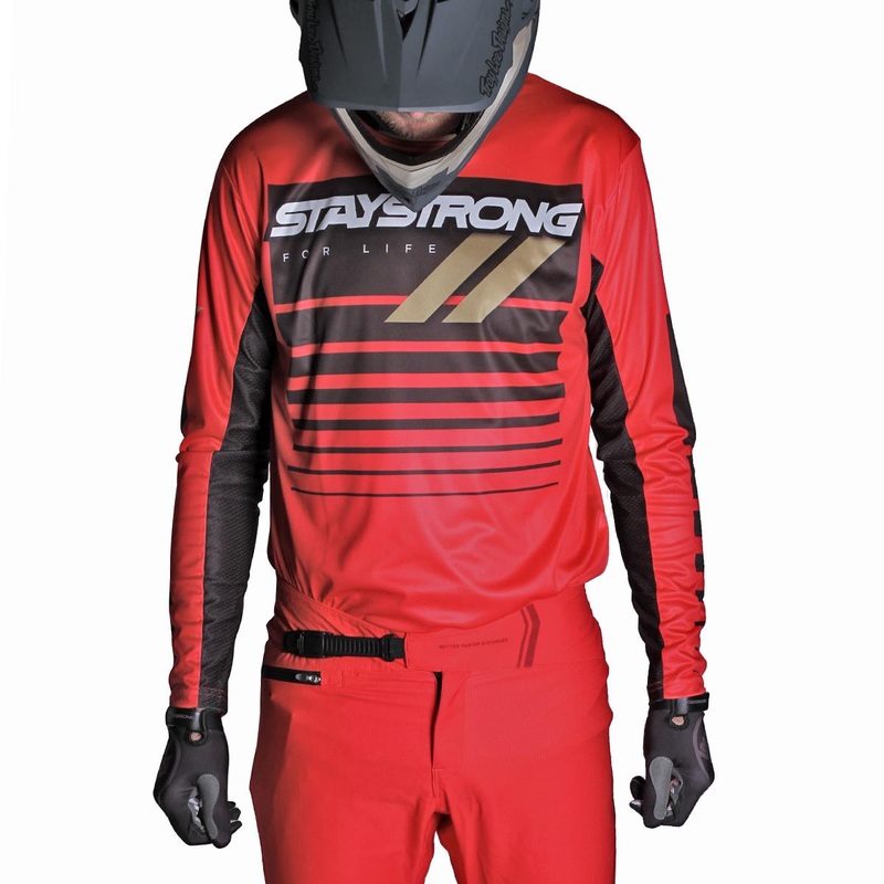 Stay Strong For Life Youth Race Jersey - Red 9-10 Years