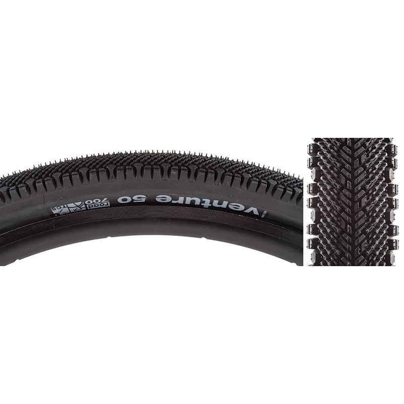 WTB Venture Tire - 700 x 50 TCS Tubeless Folding Black