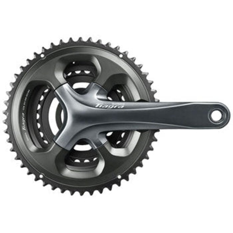 Tiagra FC-4703 Crankset - 170mm 10-Speed 50/39/30t 110/74 Asymmetric BCD Hollowtech II Spindle Interface Gray