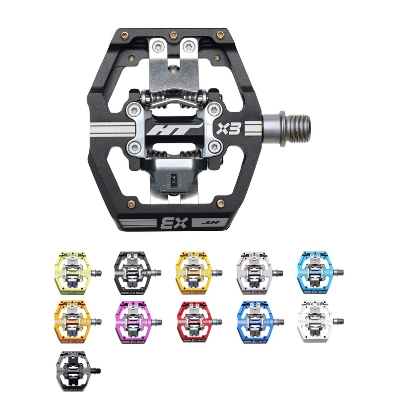 HT X3 Clip In Pedals Black 9/16 Inch