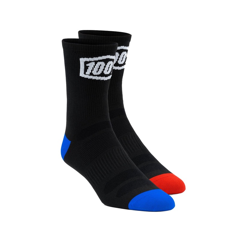 100% Terrain Socks-Black Large/X-Large