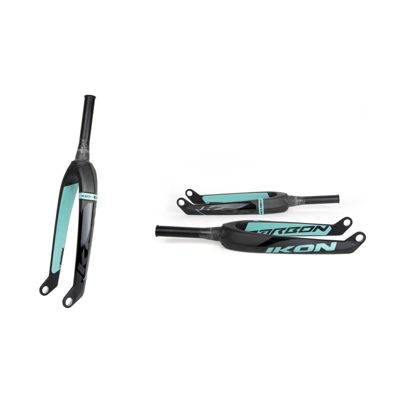 Ikon Pro Tapered Carbon 24" Race Forks (20mm) Black & White