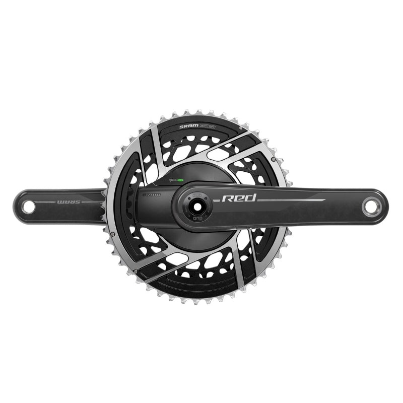 RED AXS Power Meter Crankset - 172.5mm 2x 12-Speed 46/33t 8-Bolt Direct Mount DUB Spindle Interface Natural Carbon E1