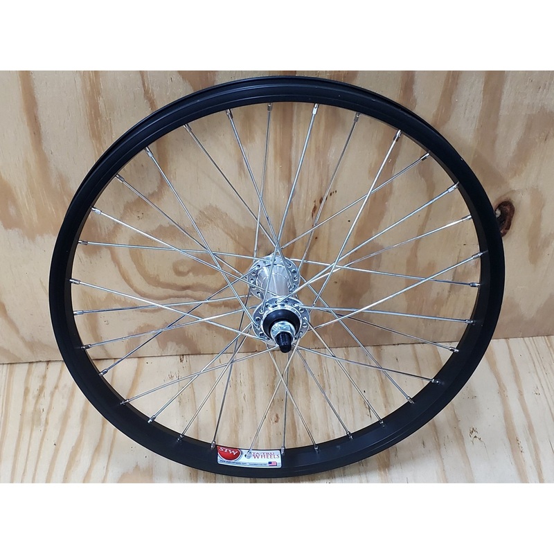 18" (ISO 355mm) Sta-Tru Single Wall Front BMX Wheel - 3/8" - Black