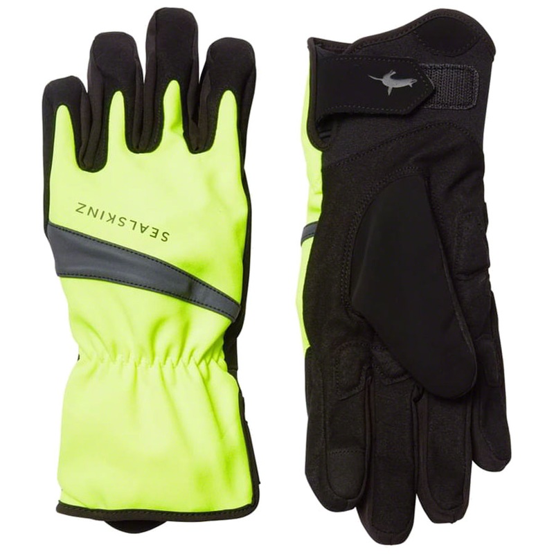 Bodham Waterproof Gloves - Yellow/Black Full Finger Medium