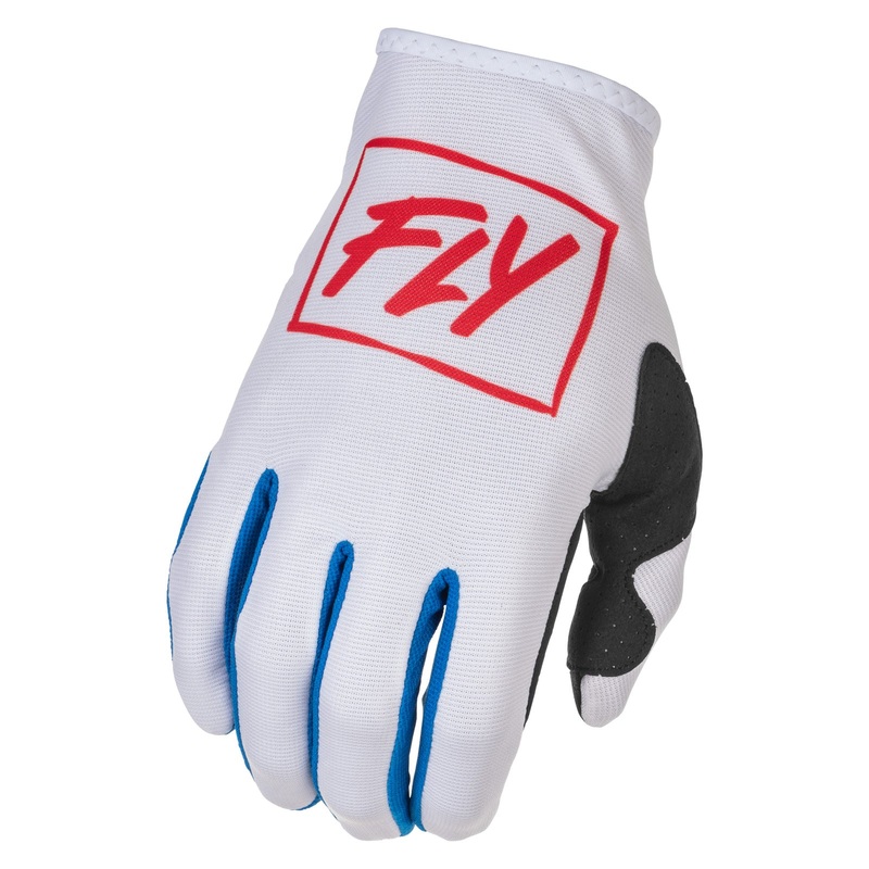 Fly Racing 2022 Lite BMX Race Gloves-Red/White/Blue Adult Large (10)