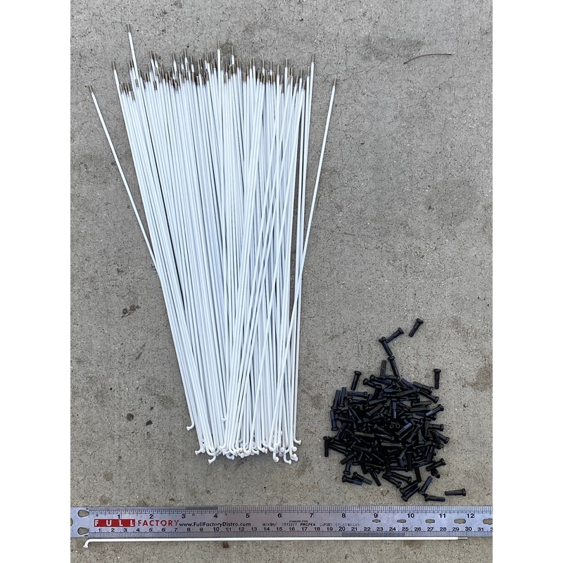Stacked Spokes White 178mm White - 20ct