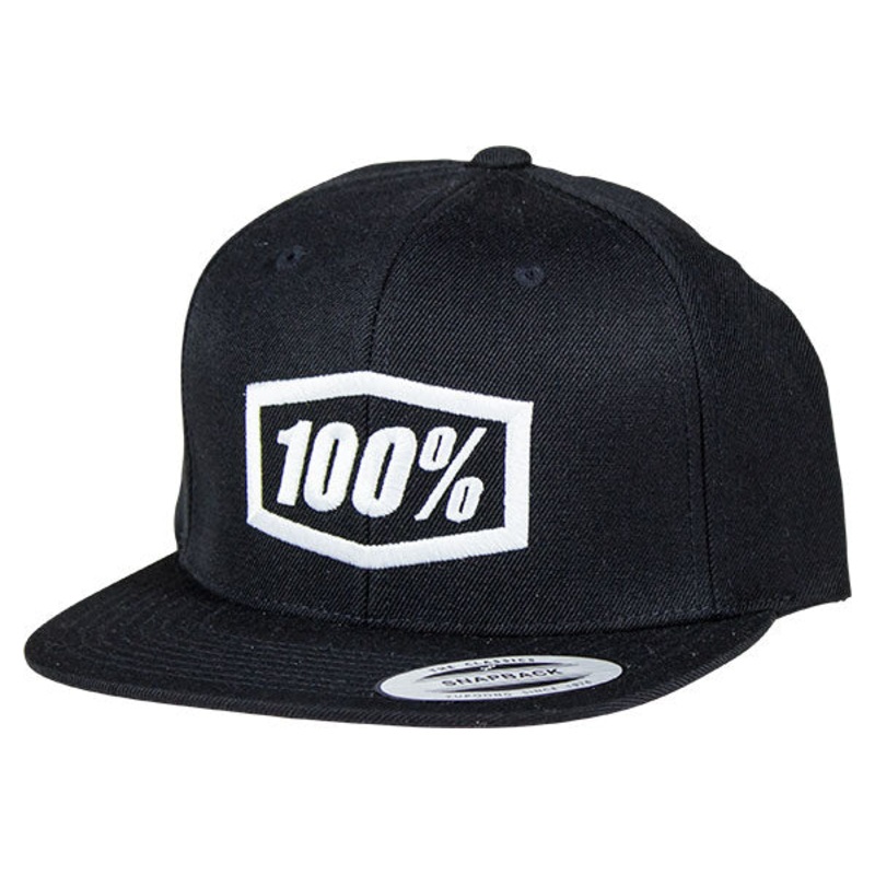 100% Corpo Classic SnapBack Hat-Black/White