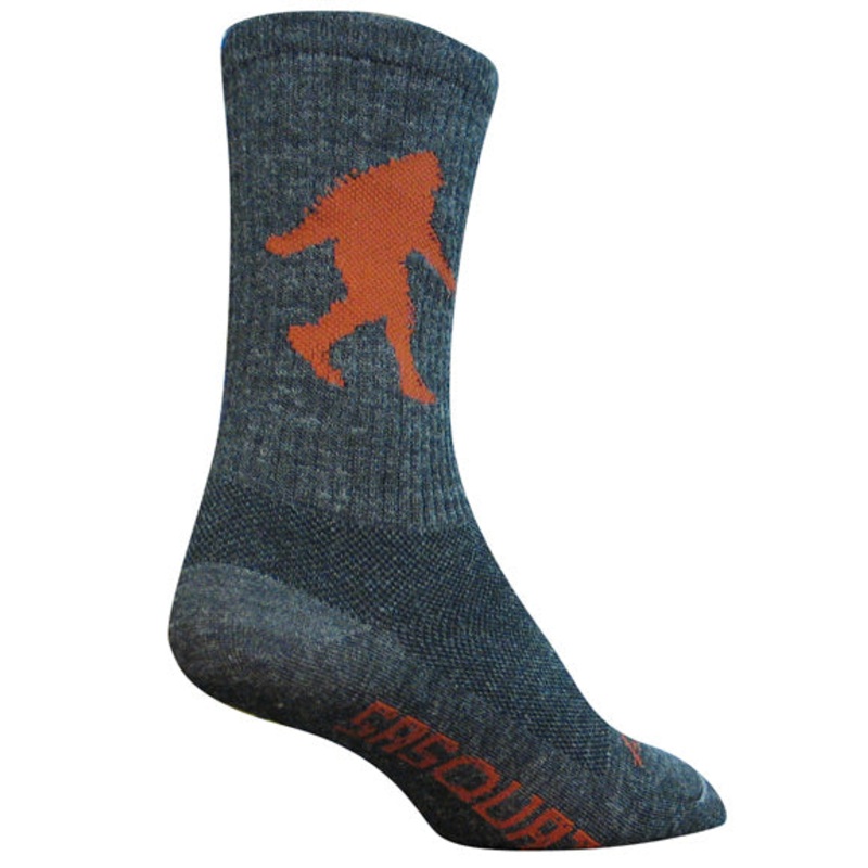 SockGuy Wool Sasquatch Socks - 6" Gray Small/Medium