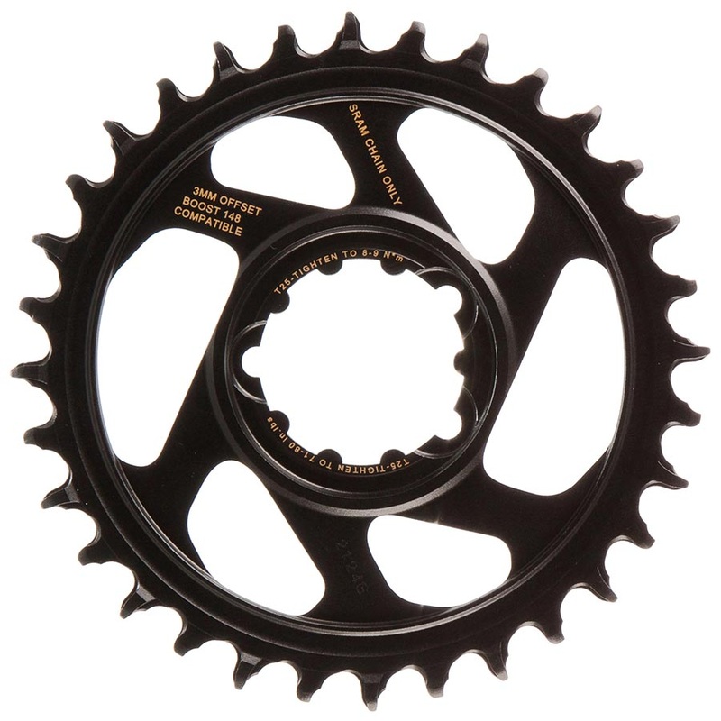 X-Sync 2 Eagle Direct Mount Chainring - 32 Tooth 3mm Boost Offset 12-Speed BLK Gold