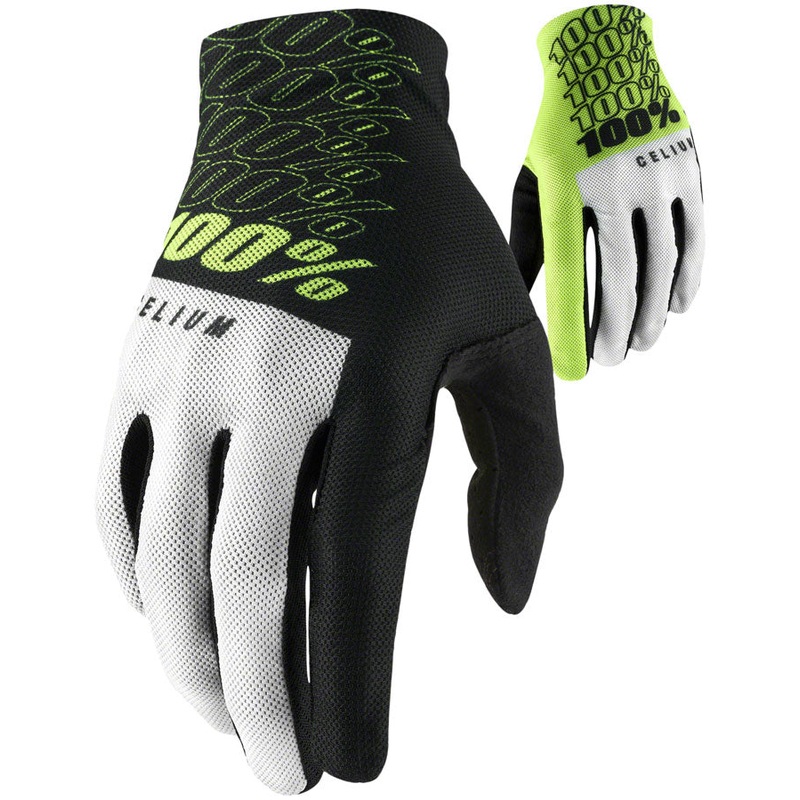 Celium Gloves - Yellow Full Finger Mens Small