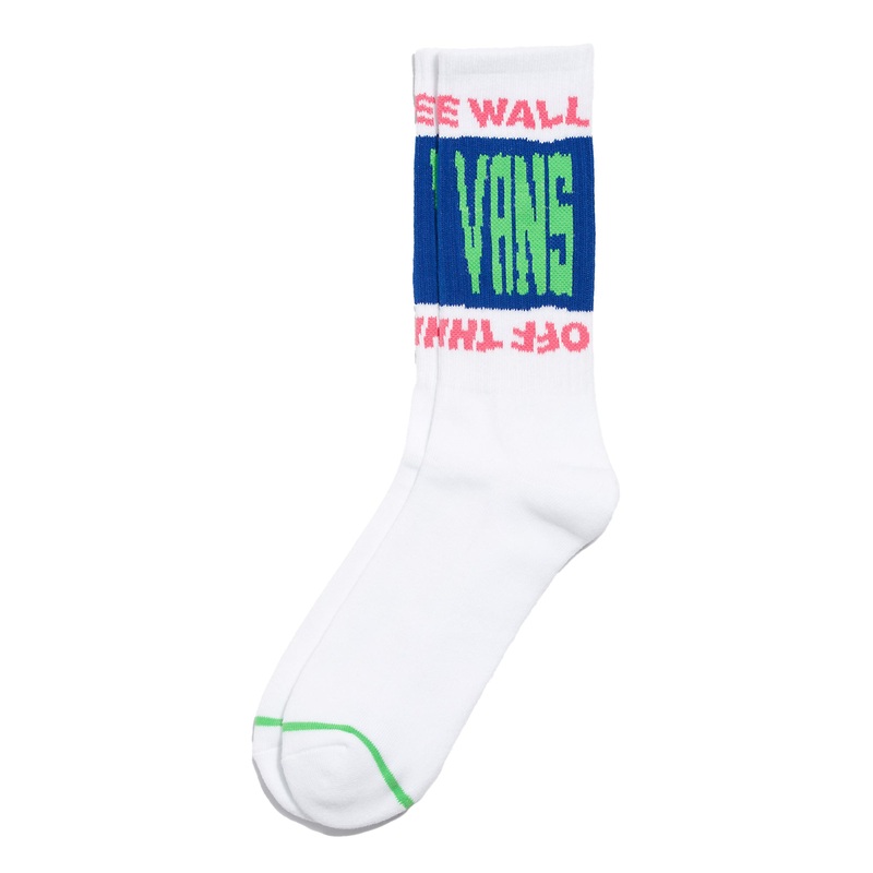 Vans Whammy Crew Socks-White 6.5-9