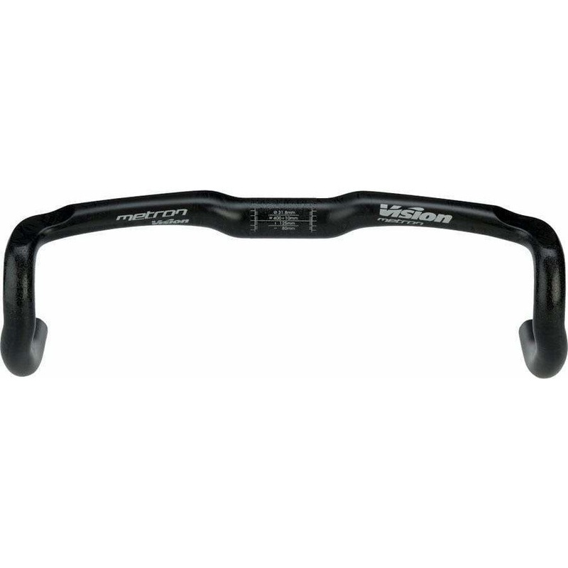 Metron 4D Drop Handlebar - Carbon, 31.8mm, 40cm, Black 40cm 0mm 31.8mm