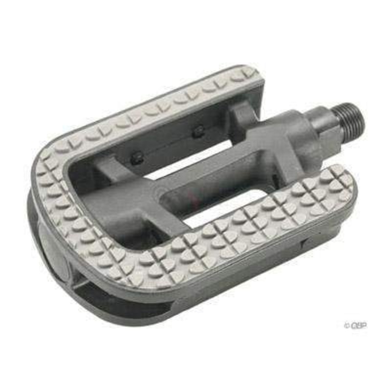 City Pedals - Platform Plastic 9/16" Gray/Black Gray/Black