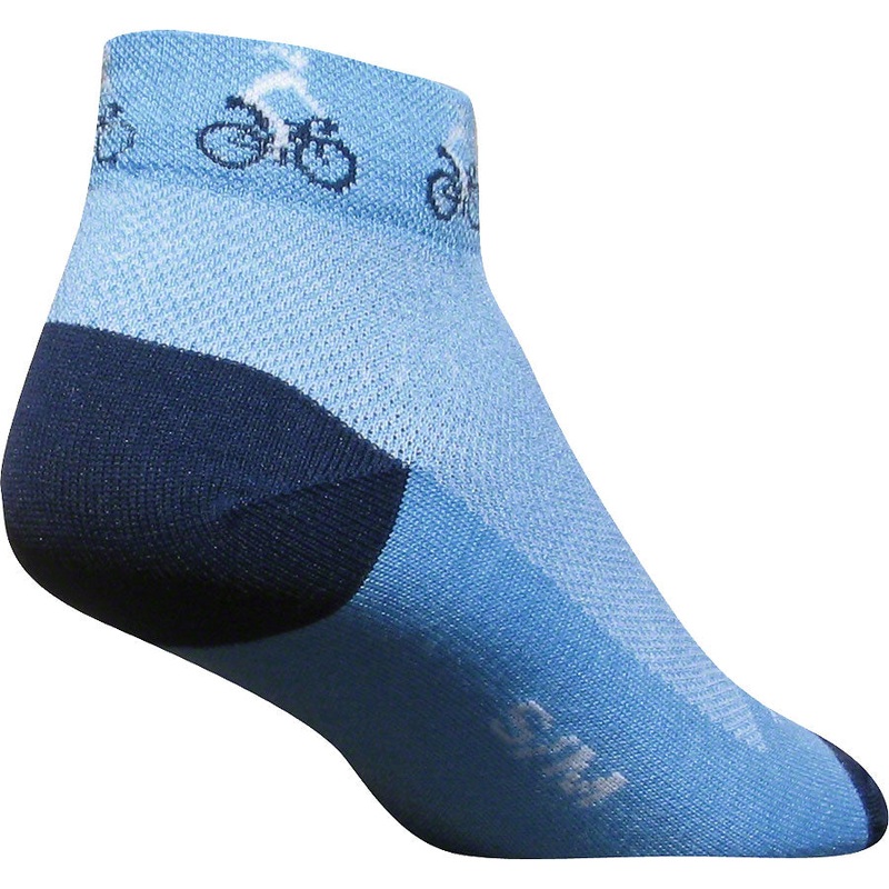 SockGuy Classic Ponytail Socks - 1" Blue Women's Small/Medium