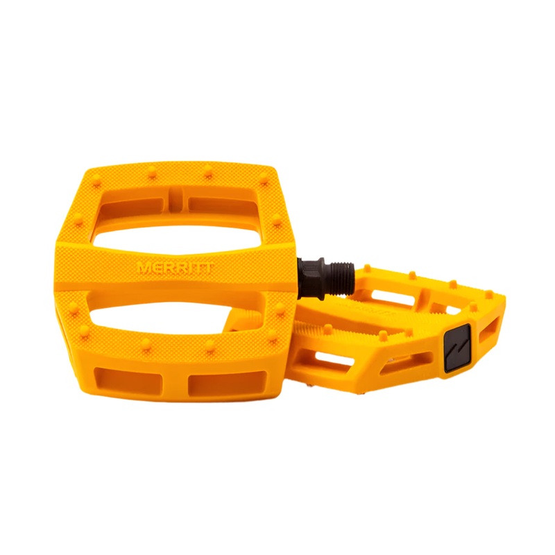 Merritt BMX P1 PC Platform Pedals - 9/16" - Goldenrod