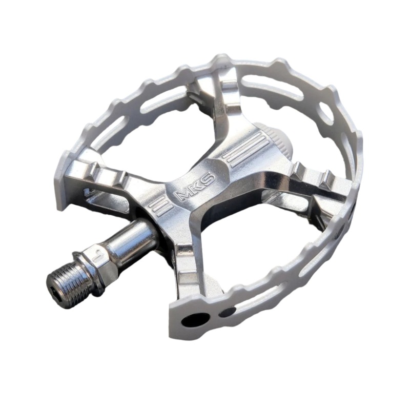 MKS XC-III Bear Trap BMX Cage Pedals - 9/16" - White