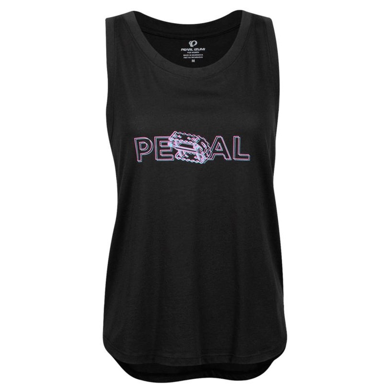 Women's 3D Pedal Bike Tank Top - Black Black X-Small