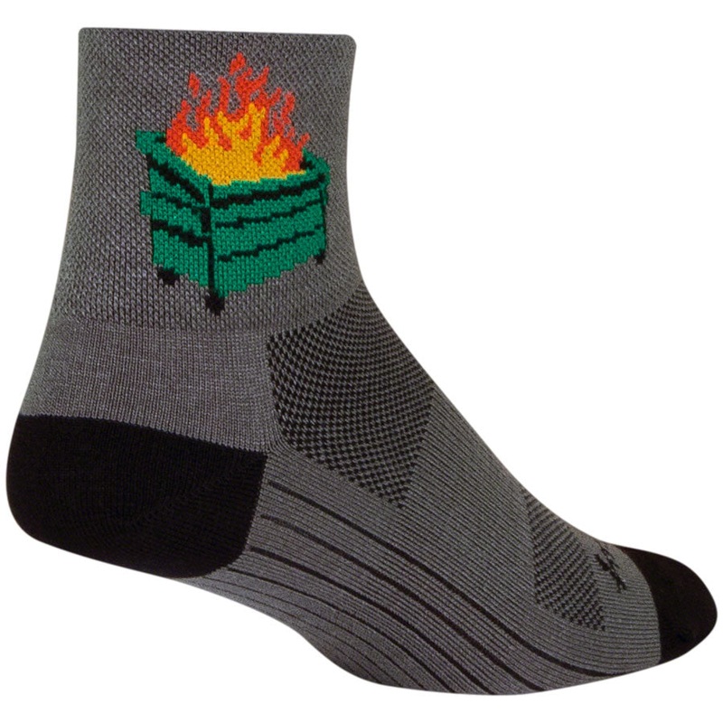 SockGuy 2020 Classic Socks - 3" Gray/Black Large/X-Large