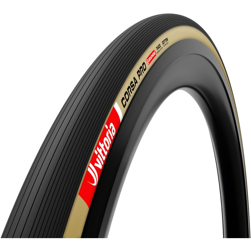 Vittoria Corsa Pro Tire - 700 x 30 Clincher Folding BLK/Tan Graphene + Silica G2.0