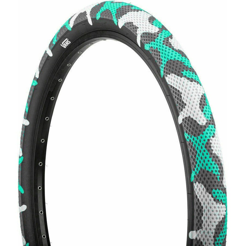 29x2.10 Cult Vans BMX Tire - Teal Camo w/ Black Sidewall