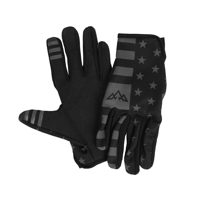 Ridgeline Black Flag Mountain Bike Gloves Black Small