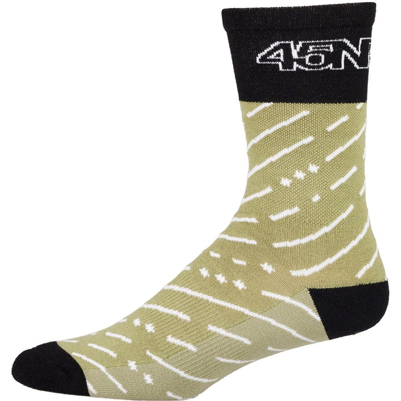 45NRTH Snow Band Midweight Wool Sock - Sage/Rosin Small