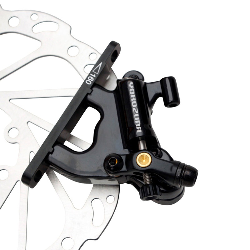 YOKOZUNA MOTOKO DISC BRAKE CALIPER- FLAT/160MM BLACK