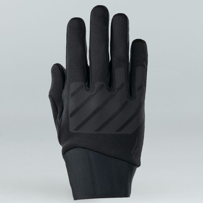 Men's Trail Thermal Mountain Bike Gloves Black Small