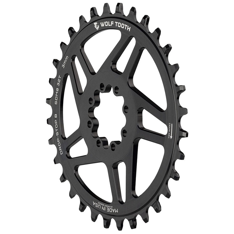 Direct Mount Chainring - 30t SRAM Direct Mount Drop-Stop B For SRAM 8-Bolt Cranksets 3mm Offset BLK