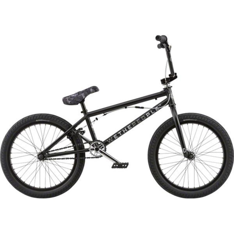 We The People CRS FS 20" BMX Bike 20.25" TT - Matte Black