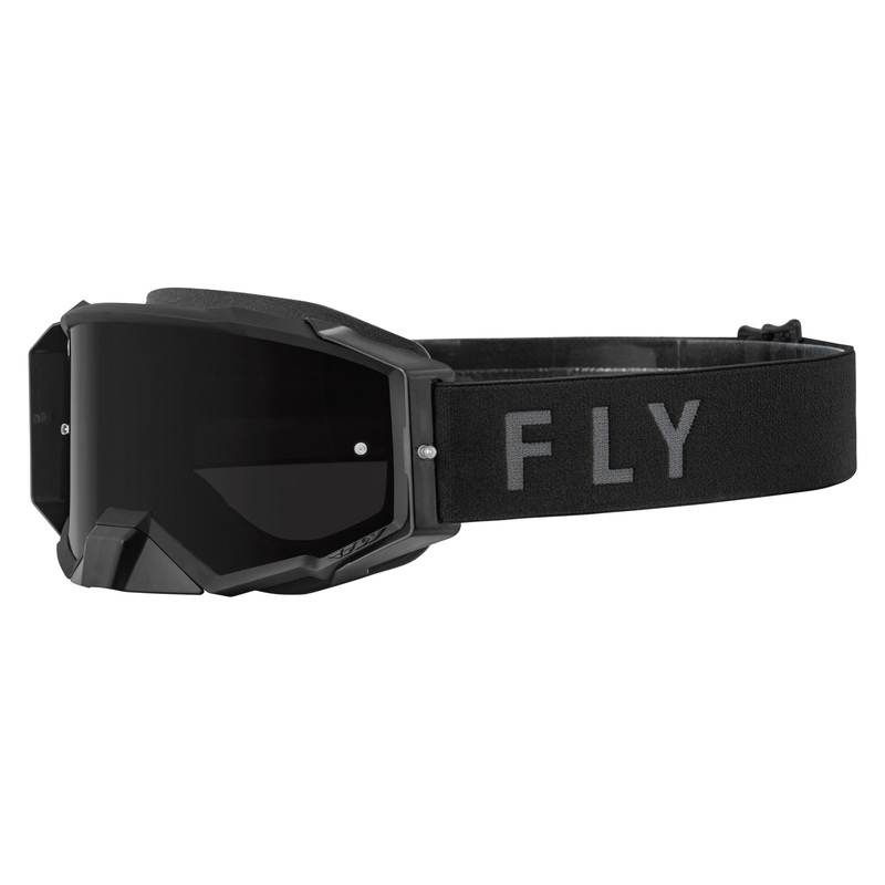 Fly Racing 2022 Zone Pro Goggles-Black w/Dark Smoke Lens Adult