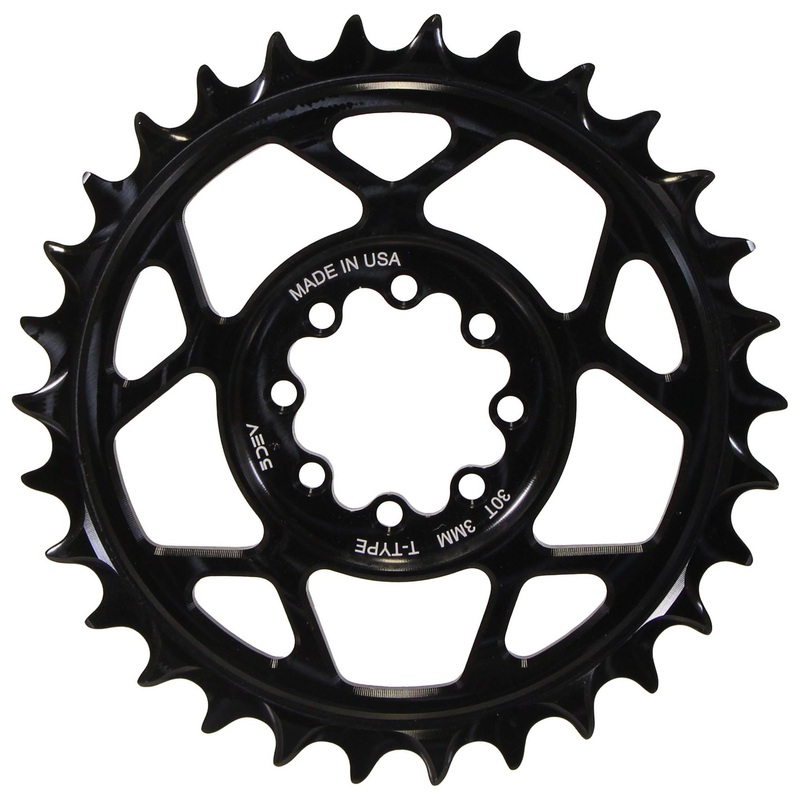5Dev T-Type 8-Bolt Chainring 3mm Offset 32t Black